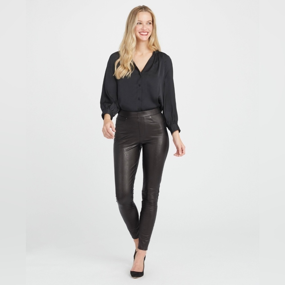SPANX - Faux Leather-Like Ankle Skinny Pants